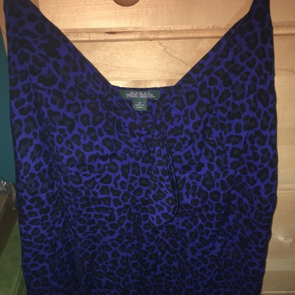 Blue cheetah print dress - Picture 3 of 3